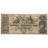 Image 1 : 1854 $5 broken bank note The Farmers and Merchants Bank Memphis TN  fine