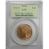 Image 1 : 1914D $10  GOLD PCGS55 coin is a 58 or better