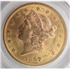 Image 2 : 1897S $20  GOLD PCGS62