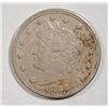 Image 1 : 1884 LIBERTY "V"  NICKEL VF-XF