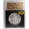 1891 MORGAN SILVER DOLLAR DOLLAR MS63 NICE!