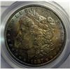 Image 2 : 1887 MORGAN DOLLAR PCGS MS64 RAINBOW COLORS!