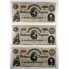 Image 1 : 3  1864  $100 Confederate notes CONSECUTIVE #'S 20773-74-75