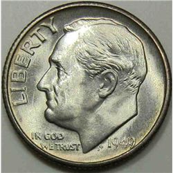 1949S Roosevelt   dime   GEM65