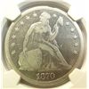 Image 2 : 1870  Seated $  NGC VF   obv scr