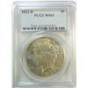 Image 1 : 1923D Peace $  PCGS63  Est  $125-$150