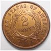 Image 2 : 1865 2 center  AU58   EST $65-$70