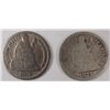 Image 1 : 1876CC-77CC Seated  dimes a  good   EST $50-$55