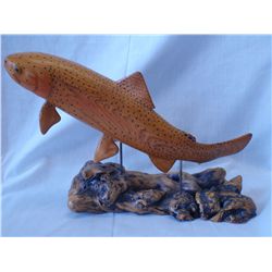 Signed, Hand Carved Rainbow Tout