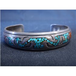 Navajo Chip Inlay Bracelet