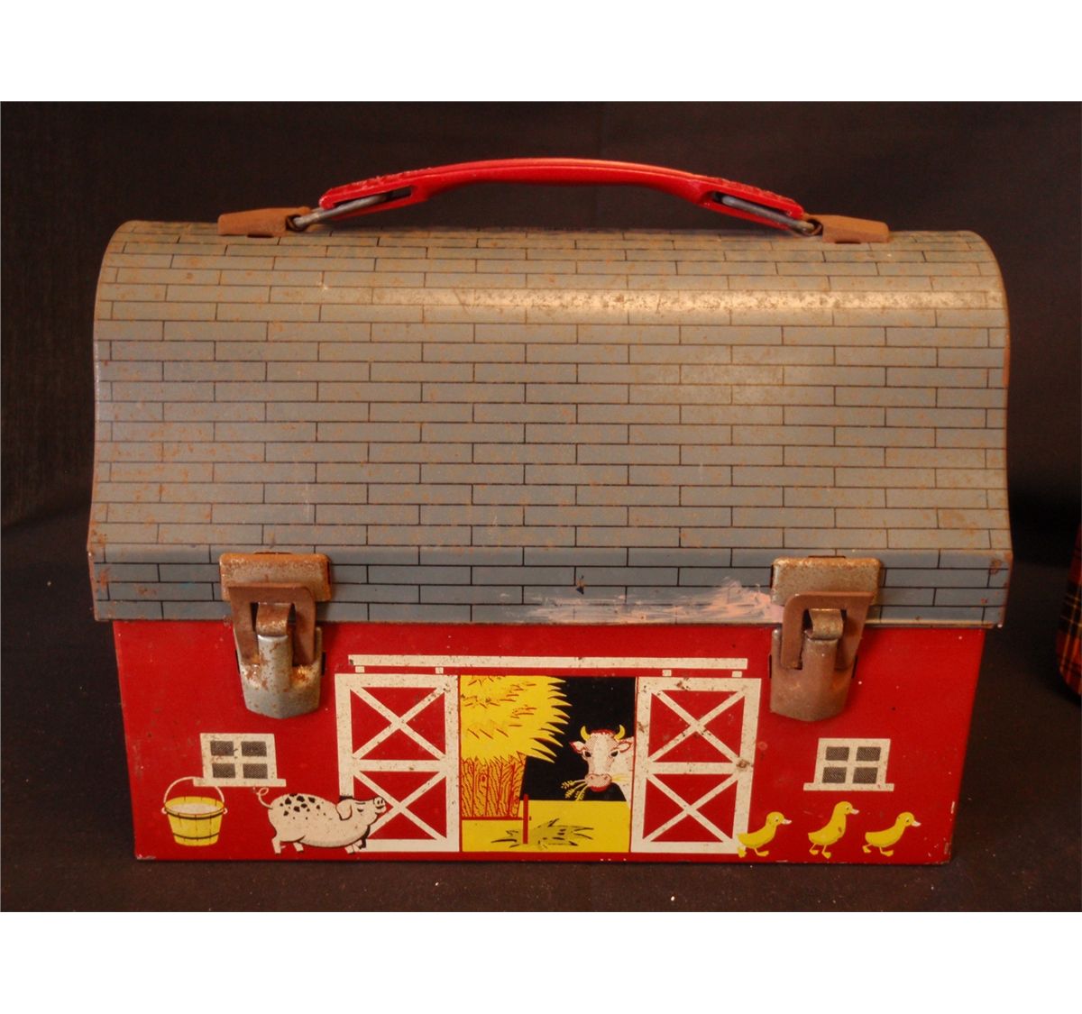 Two Vintage Metal Lunch Pails