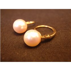 14K and Pearl Earrings