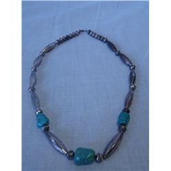 Sterling and Turquoise Choker