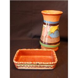 Two Pieces Mexican Ceramic