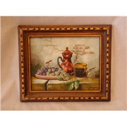 Signed Oil on Board Still Life