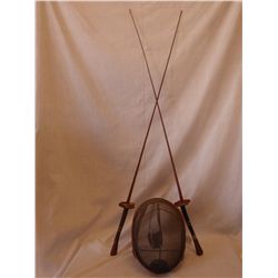Two Fencing Swords and Mask