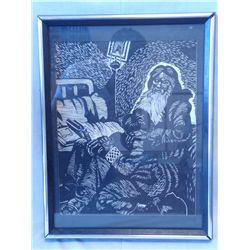 Pen & Ink Signed "P.W."