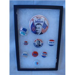 Group of Political Buttons