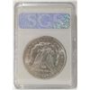Image 2 : 1921 Morgan Silver Dollar SGS MS66