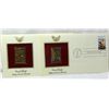 Image 1 : 22KT Gold Replicas Of U.S First Day Issue Stamps