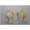 Image 1 : PAIR NORTHERN CH'I POTTERY EQUESTRIANS