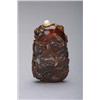 Image 1 : ANTIQUE AMBER SNUFF BOTTLE