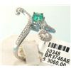 Image 1 : 18K GOLD DIAMOND AND EMERALD RING