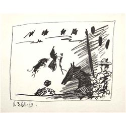 Picasso "Jeu De Cape" Original Lithograph