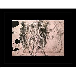 Salvador Dali Erotic Sketch Lithograph