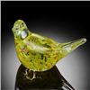 Image 1 : Hand Crafted Yellow Art Glass Bird
