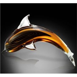 Art Glass Dolphin - Hand Crafted