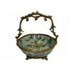 Image 1 : FINE PORCELAIN & BRASS HANDLED BOWL