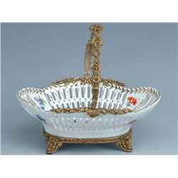 ORNATE PORCELAIN FRUIT BOWL