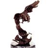 Image 1 : "Eagle On Tree" Bronze Sculpture - Moigniez