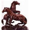 Image 1 : "Fighting Stallion" Bronze Sculpture - Castano