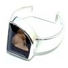 Image 1 : Silver and Smokey Quartz Ring