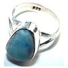 Image 1 : Silver and Larimar Ring