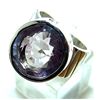 Image 1 : Silver and Faceted Amethyst Ring