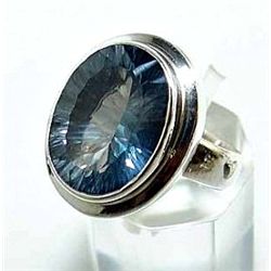 Silver and Mystic Topaz Ring