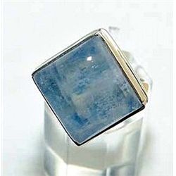 Silver and Blue Moonstone Ring