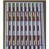 Image 3 : Agam Hand Signed "Green Vertical Orchestration" Gold Edition