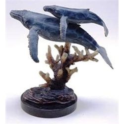 Humpback Whales Bronze Sculpture