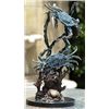 Image 1 : Blue Point Crabs Bronze Sculpture
