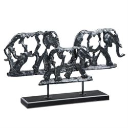 Elephant Trio Sculpture