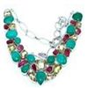 Image 1 : Onyx, Ruby & Lemon Quartz Necklace