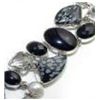 Image 1 : Jasper, Onyx & White Quartz Bracelet