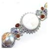 Image 1 : Carved Stone, Mixed Stones & Shell Bracelet