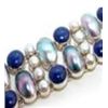 Image 1 : Blister Pearl, Pearl & Lapis Lazuli Bracelet