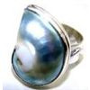 Image 1 : Silver and Nautilus Shell Ring