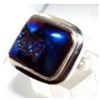 Image 1 : Silver and Coated Drusy Ring